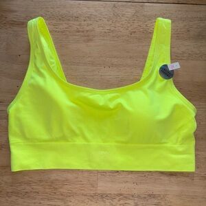 Pink from Victoria's Secret Neon Yellow Women's Sports Bra large